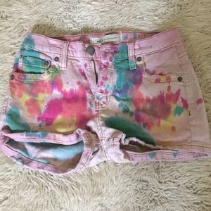 Multi-Colored Jean Shorts